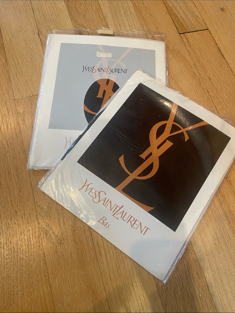 Vintage Yves Saint Laurent YSL 2 x Stockings Designer Hosiery 0 XS Sealed